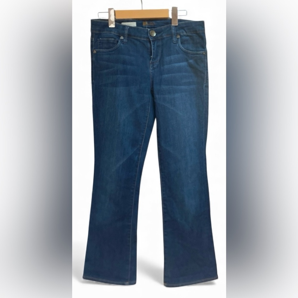 Kut From The Kloth Farrah Baby Bootcut Jeans Dark Blue Stretch Size 2
